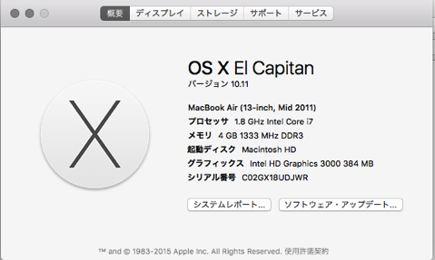 10.11(El Capitan) β版の日本語入力の自動変換はおもしろい