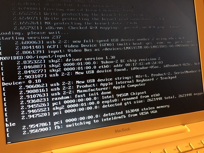 Ubuntu18.04 on MacBook2.1 にてfbのエラーで起動しない